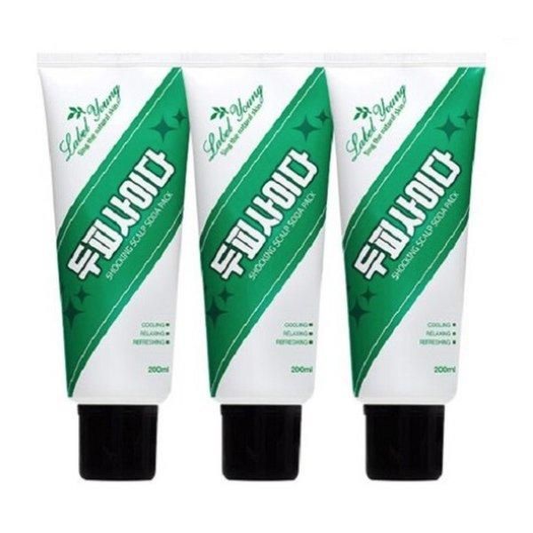 [Label Young] Shocking scalp carbonated pack 200ml 3 packs, waste odor, oil and moisture balance, scalp defect care, Jeju carbonated water