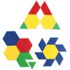 Learning Resources Plastic Pattern Blocks .5cm, Counting & Sorting, Early Math Concepts, Set of 100 Blocks, Grades PreK+Ages 3+