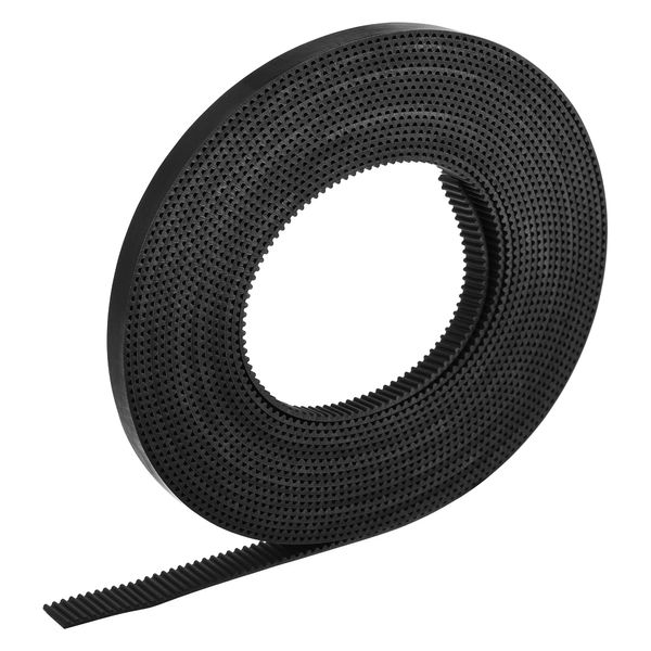 uxcell Timing Belt Rubber Opening Fit Synchronous Pulley Wheel for 3D Printer 5M Circumference 6mm Width Black