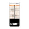 Student Badge Buddy Vertical w/Height & Weight Conversion Charts (Oversized, Black)