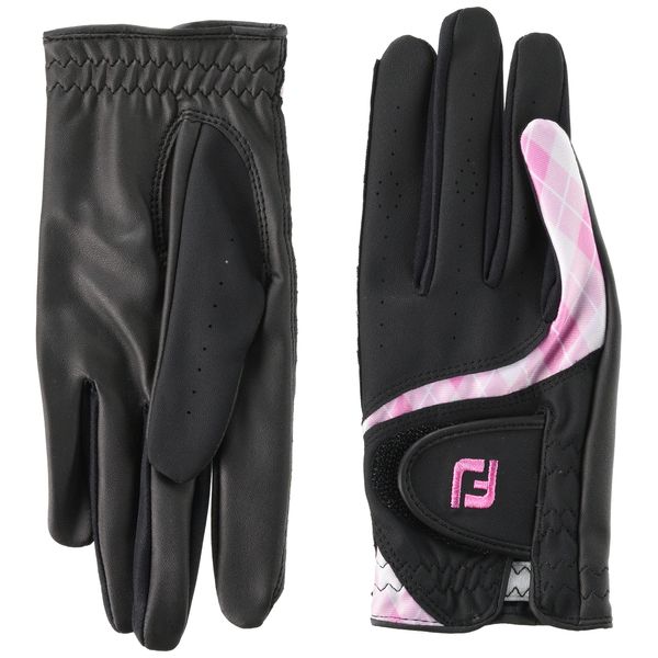 FootJoy Golf Gloves, 22 Ladies, E-Comfort, black/pink