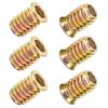 Qrity 20PCS Threaded Inserts Nuts, Hex Drive Head Nuts, Threaded Inserts for Wood, Hex Socket Drive, Zinc Plated Carbon Steel, M5x10mm Insert Nut