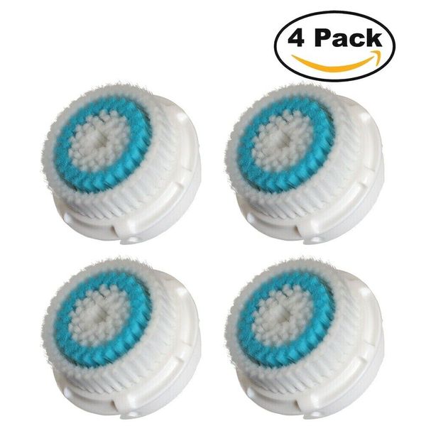 Replacement Brush Head for Deep Pore Facial Skin Cleansing 4Pack Fit Clarisonic