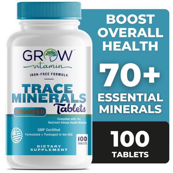 Dr. Berg Trace Minerals Enhanced Complex - Complete with 70 Nutrient-Dense 100CT
