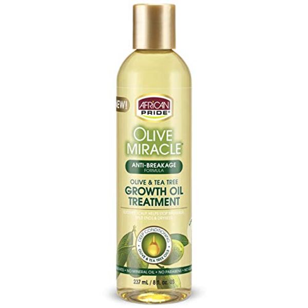 African Pride Olive Miracle Anti-Breakage Growth Oil (Triple Pack) by African Pride Olive Miracle Anti-Breakage Growth Oil