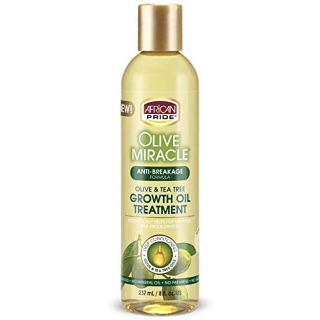 African Pride Olive Miracle Anti-Breakage Growth Oil (Triple Pack) by African Pride Olive Miracle Anti-Breakage Growth Oil