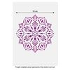CraftStar Laghu Mandala Stencil - 18 cm Round Stencil - Craft/Card/Cake Stencil Template