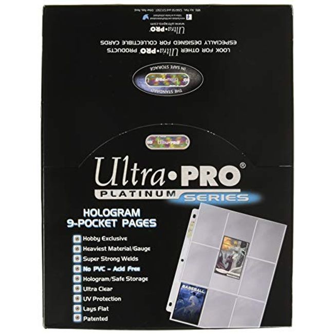 Ultra Pro 9-Pocket Trading Card Pages - Platinum Series (100 Pages)