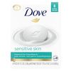Dove Beauty Bar More Moisturizing Than Bar Soap for Softer Skin, Fragrance Free, Hypoallergenic Sensitive Skin With Gentle Cleanser, 3.75 Ounce (Pack of 8)