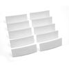 10 x Cockspur Window Handle Striker Plate Wedges - White (2mm)