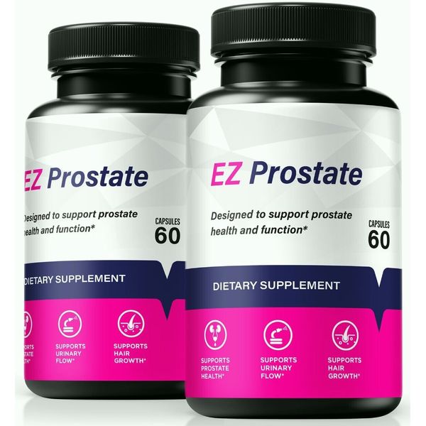 (2 Pack) EZ Prostate Capsules, Pills to Aid Prostate Health & Urinary Functions