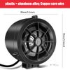 2x 3" Motorcycle Bluetooth Speakers+Controller Support MP3 FM Radio Music Player