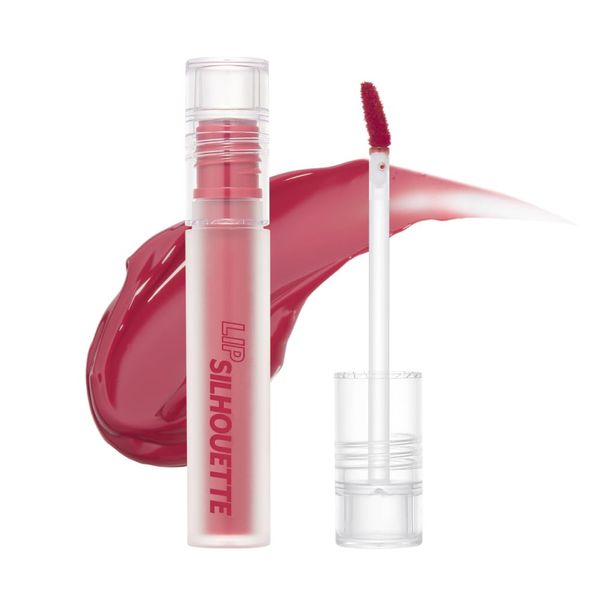 i'm meme Official Store, Tint Lip, Contains 70% Beauty Essence Oils, Luster, Moisture, Keep, Lightweight, Texture, Korean Lip Silhouette Gloss Tint (Moody Rose)