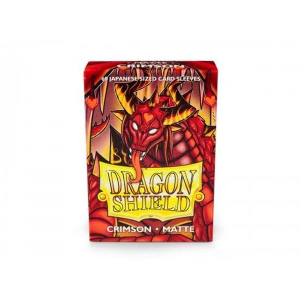 Arcane Tinmen ApS Dragon Shield Japanese Size Sleeves – Matte Crimson 60CT - Card Sleeves Smooth & Tough - Compatible with Pokemon, Yugioh, & More– TCG, OCG,ART11121