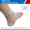 CRS Cross Achilles Heel Sleeve - Premium Padded Compression Gel Sleeve/Sock for Cushion & Protection of Haglunds Bump, Achilles Tendonitis, and Bursitis (One size fits most)