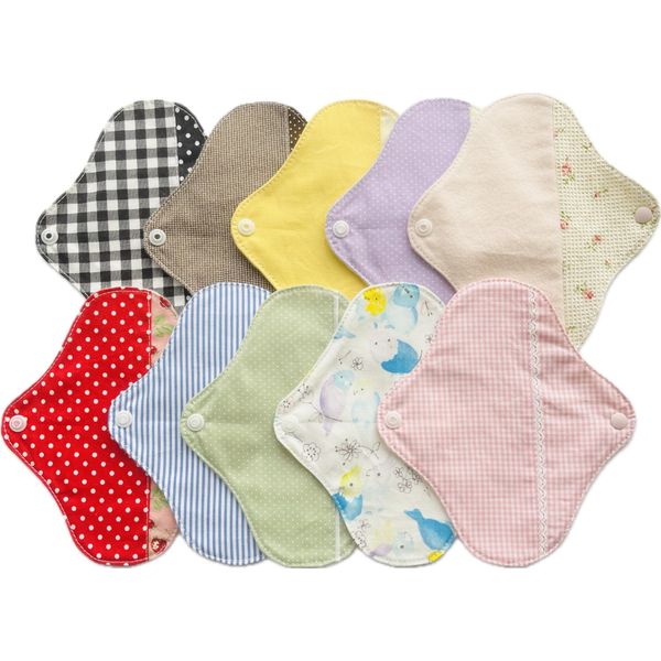 Suto Kotto Japanese Cloth Napkins, Petite Panty Liner, 10 Sheets (Unbleached Nell/Color Pattern Available)