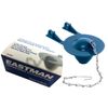Toilet Tank Basic Kit | Displacement Bag | Replacement Flapper & Dye Tabs