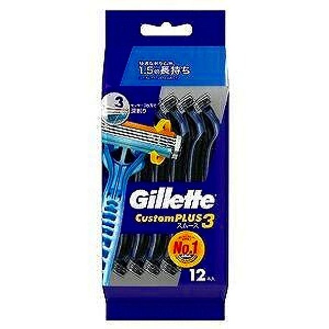 Gillette Custom Plus 3 Smooth 12 pieces