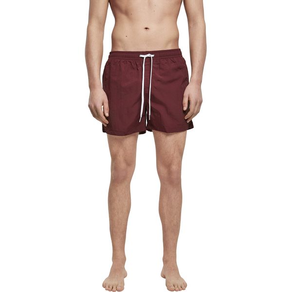 Build Your Brand Men's Swim Shorts, Cherry, L