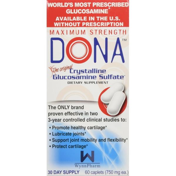 DONA Crystalline Glucosamine Sulfate 60 caplets [Health and Beauty]
