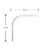 TYRON 90 Degree Ceiling Corner Track for Adhesive Curtain Track(2 PCS)