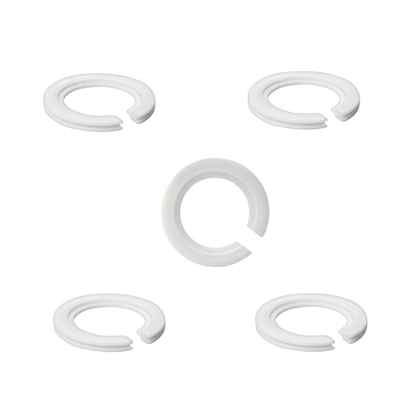 DOETYD 5 Pack E27 to E14 Lampshade Reducer Ring White Plastic Reducer ...