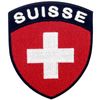 Swiss Flag Shield Embroidered Iron-On / Sewn Patch