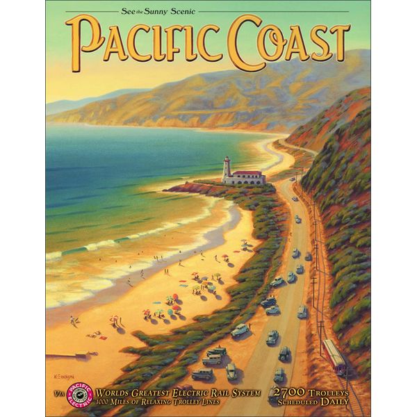 Tin Sign Nostalgia Erickson - Pacific Coast 31 x 40 cm