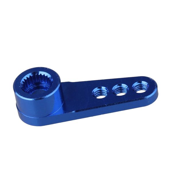 Mxfans Aluminum Alloy Steering Servo Horn Arm Upgrade Parts for RC1:8 RC1:10 Model Car 25T N10086 (Dark Blue)