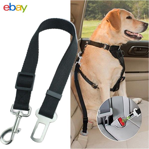 Pet Dog SEAT BELT Adjustable Travel Car Safety Harnesses Lead Restraint Strap