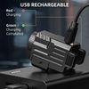 Tactical LED Pistol Flashlight Pic/GL Rail Mounted Rechargeable Weapon Gun Light