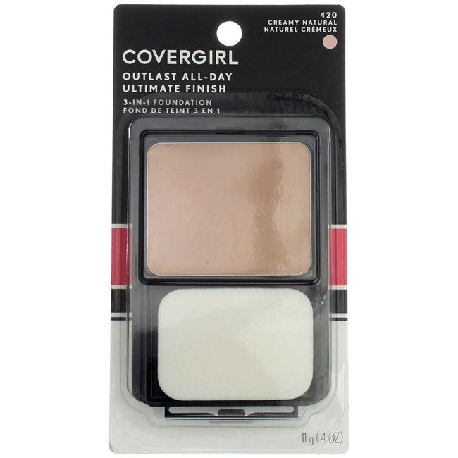 3 Pack CoverGirl Outlast All-Day Ultimate Finish 3-in-1 Foundation, Creamy Na...