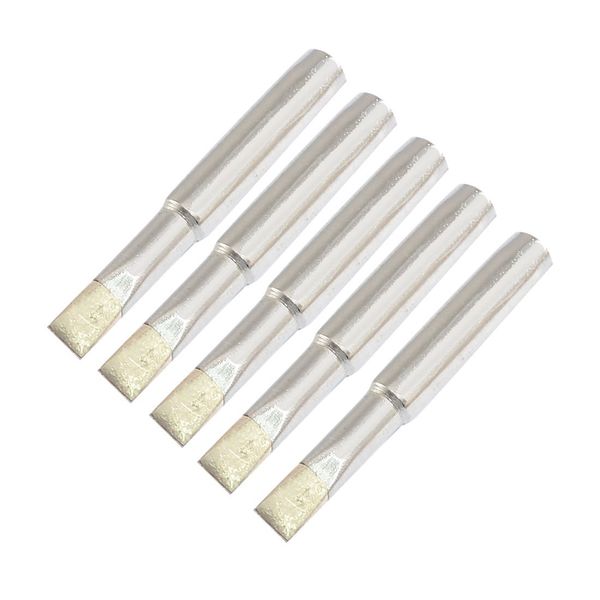 sourcing map Replacement 900M-T-S3 5mm Chisel Width Soldering Iron Tips 5 Pcs