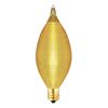 Spun Thread Light Bulb 120V 25W C11 Candelabra E12 Base Amber