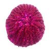 Cadoline Hot Pink Womens Elastic Sequin Polyester Flapper Cap Hat 23cm Diameter