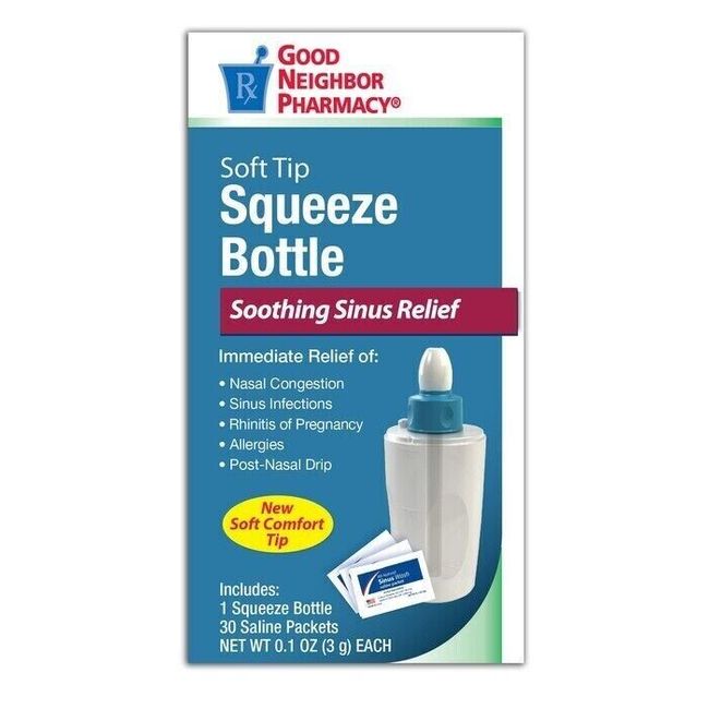 GNP Nasal Wash Squeeze Kit with Saline Packs