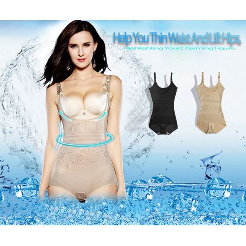 fourfivesix Haru Women's Shapewear Bodysuit, Compression Inner Shaper, Adjustable Shoulder Strap Length, Body Shaper, Diet, Waist Cincher, Thin, Butt Lift, Bust Lift, Breathable, Stretchy, Body