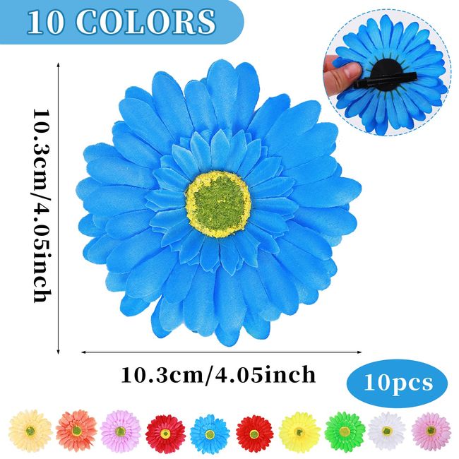 10pcs Daisy Flower Hairpin Hair Accessories For Women