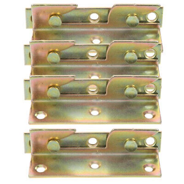 8 Pcs Bed Frame Rail Support Brackets Hardwares Toddler Baby