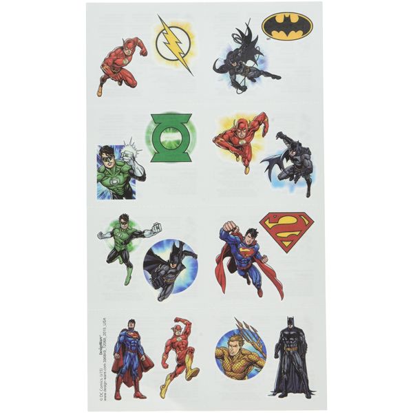 Justice League Tattoos, Party Favor
