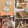 Candeon Dining Table Lock, Table Top Connector Table Locks Latch, Table Leaf Latch Dining Training Table Connector Table Leaf Buckle Latches Table Locking Latch for Aligning Table Leaf Extension Table