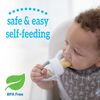 Dr. Brown's Designed to Nourish, Fresh Firsts Silicone Feeder, Mint & Gray, 2 Count