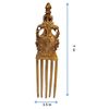Purpledip Brass Wall Decor Accent Figurine: Dancing Peacocks Statue (12649B)