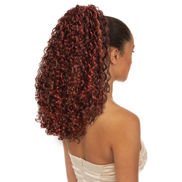 Chade New Born Free Synthetic Drawstring Ponytail - 0382 IVY (1B)