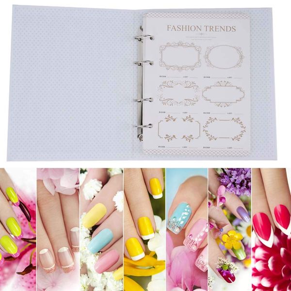 Nail Art Display Card Nail Art Nail Polish Display Chart Book Nail Art Showing Shelf Nail Art Template Display Board Nail DIY Tool Suitable for Nail Art Colors Nail Art Accessory