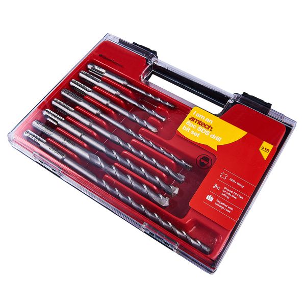 Amtech F0925 8 Piece SDS Drill bit Set
