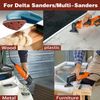 100×Triangle Sandpaper Sanding Pads Hook and LoopPalm for Oscillating Multi Tool