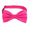 Alizeal Mens Solid Color Adjustable Bow Ties, Hot Pink
