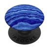 Blue Agate Quartz Gemstone Crystal Pattern No. 2 PopSockets Swappable PopGrip