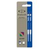 Parker Gel Ball Refill Twin Pack Medium Blue